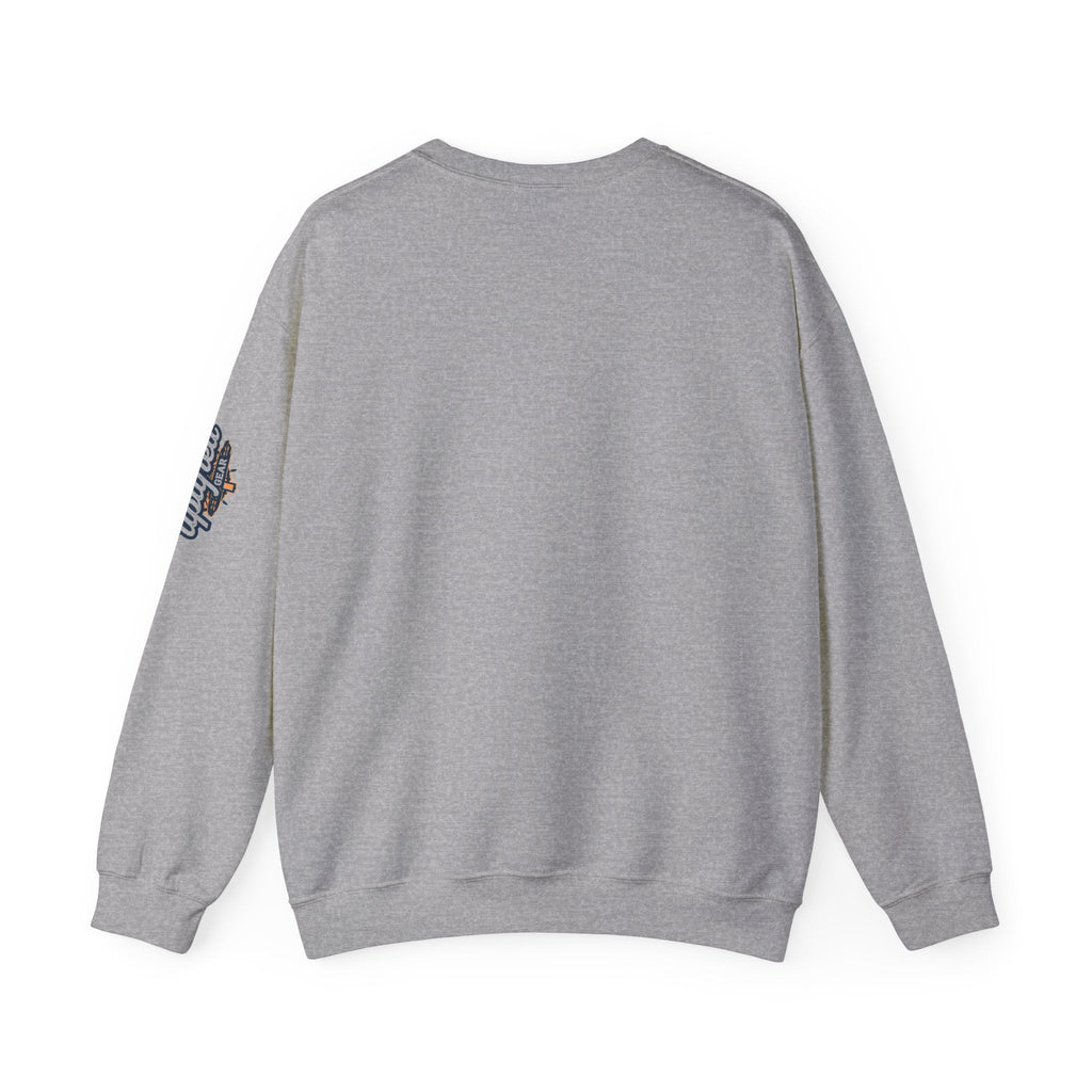 Jesus Is King Sweatshirt | Modern Typographic Cross Christian Sweatshirt Printify