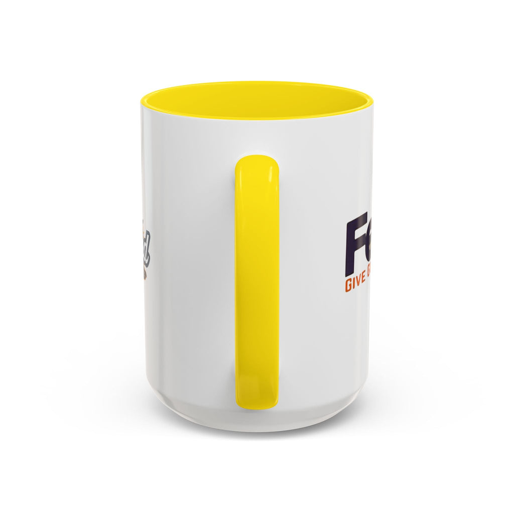 Funny Christian Coffee Mug — “Give God Control, HE Delivers” Accent Mug (11/15oz) Printify