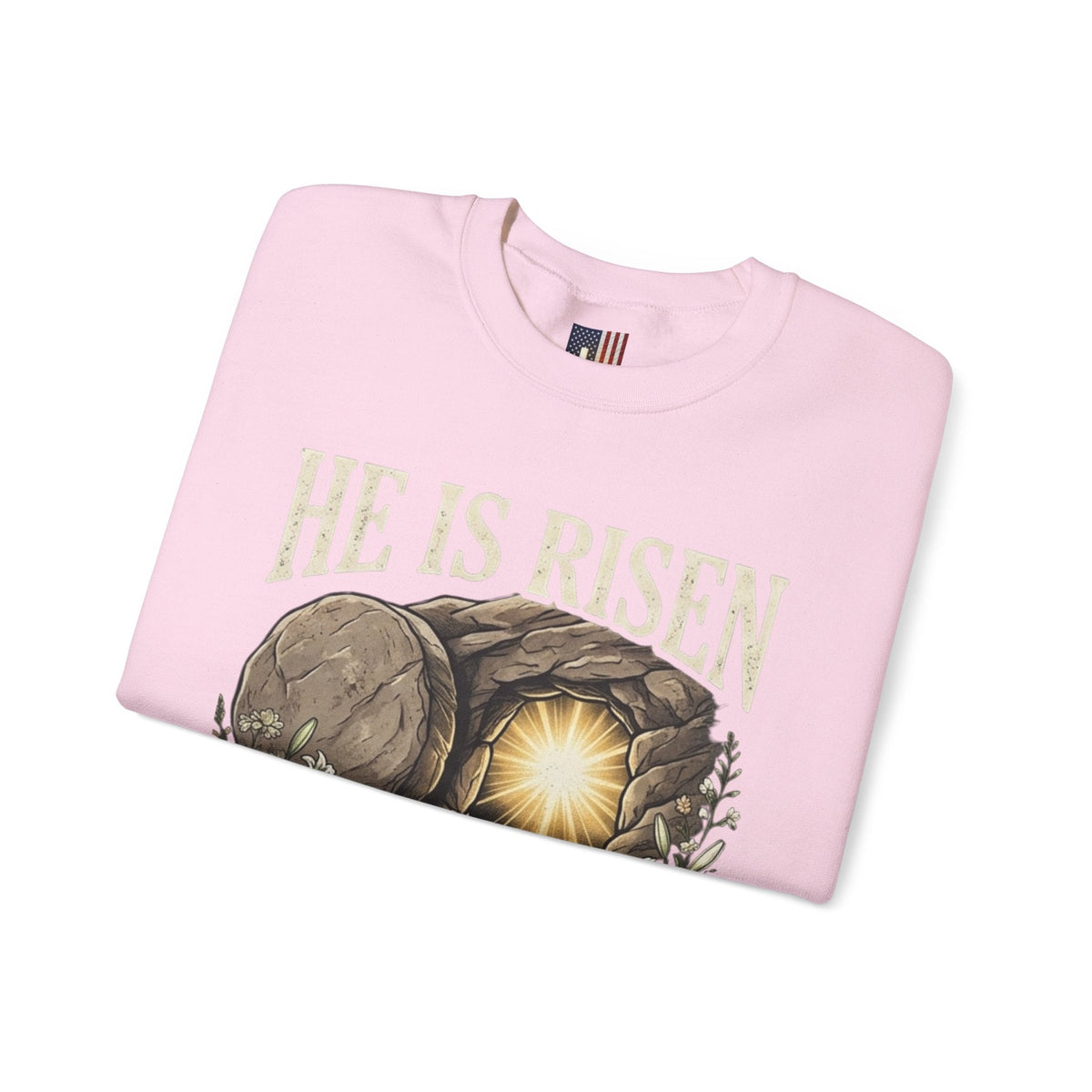 He Is Risen Sweatshirt — Jesus Christ Resurrection Easter Sweatshirt Printify