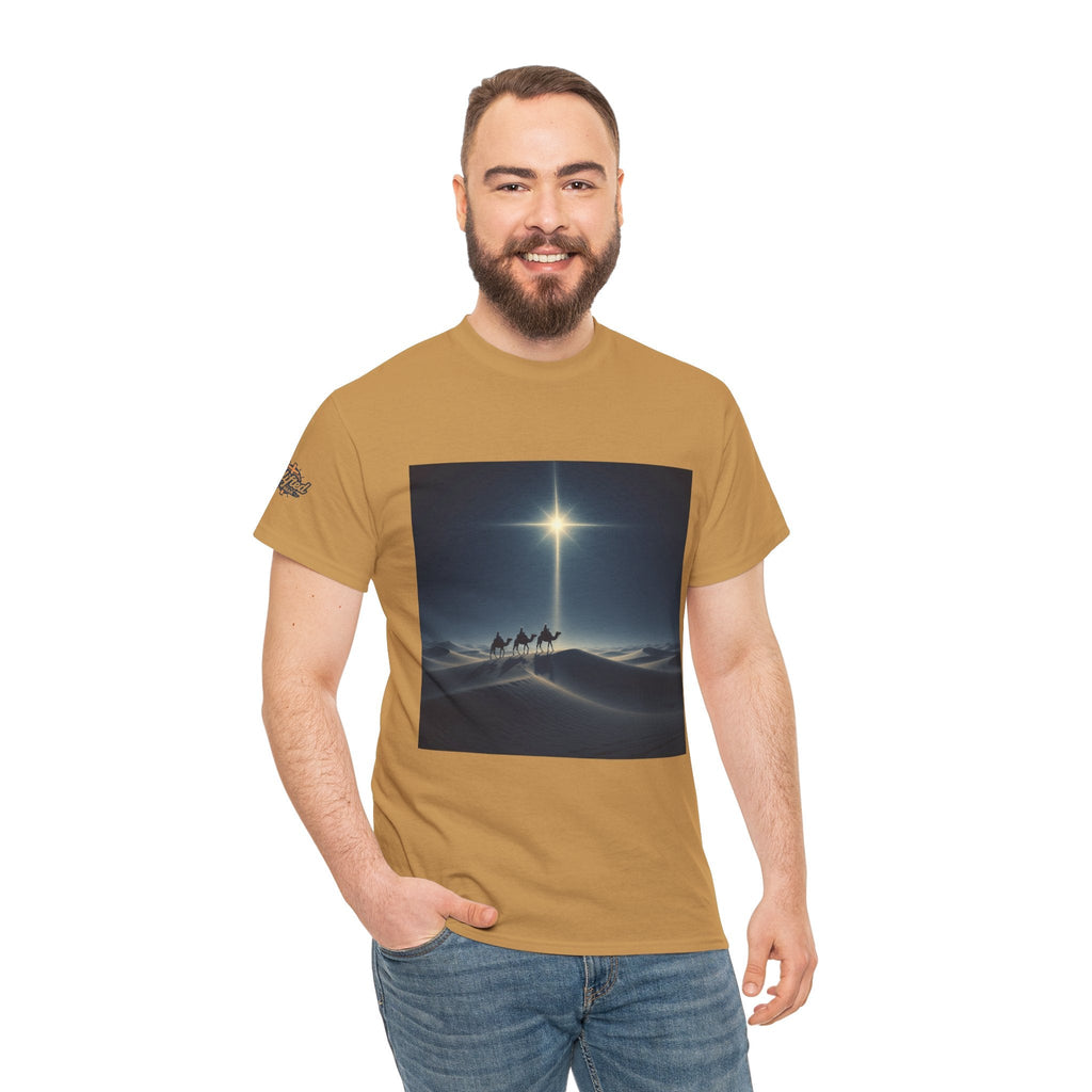 3 Wise Men T-shirt – Magi Camels Nativity Journey Christian Christmas T-shirt for Epiphany Faith & Holy Night Printify