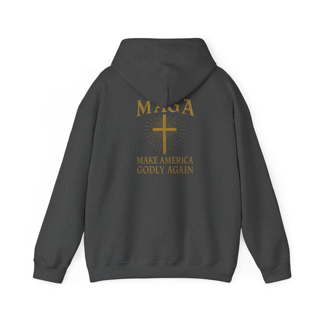 Make America Godly Again Hoodie – MAGA Christian Patriotic Sweatshirt for Biblical Values & Freedom Printify