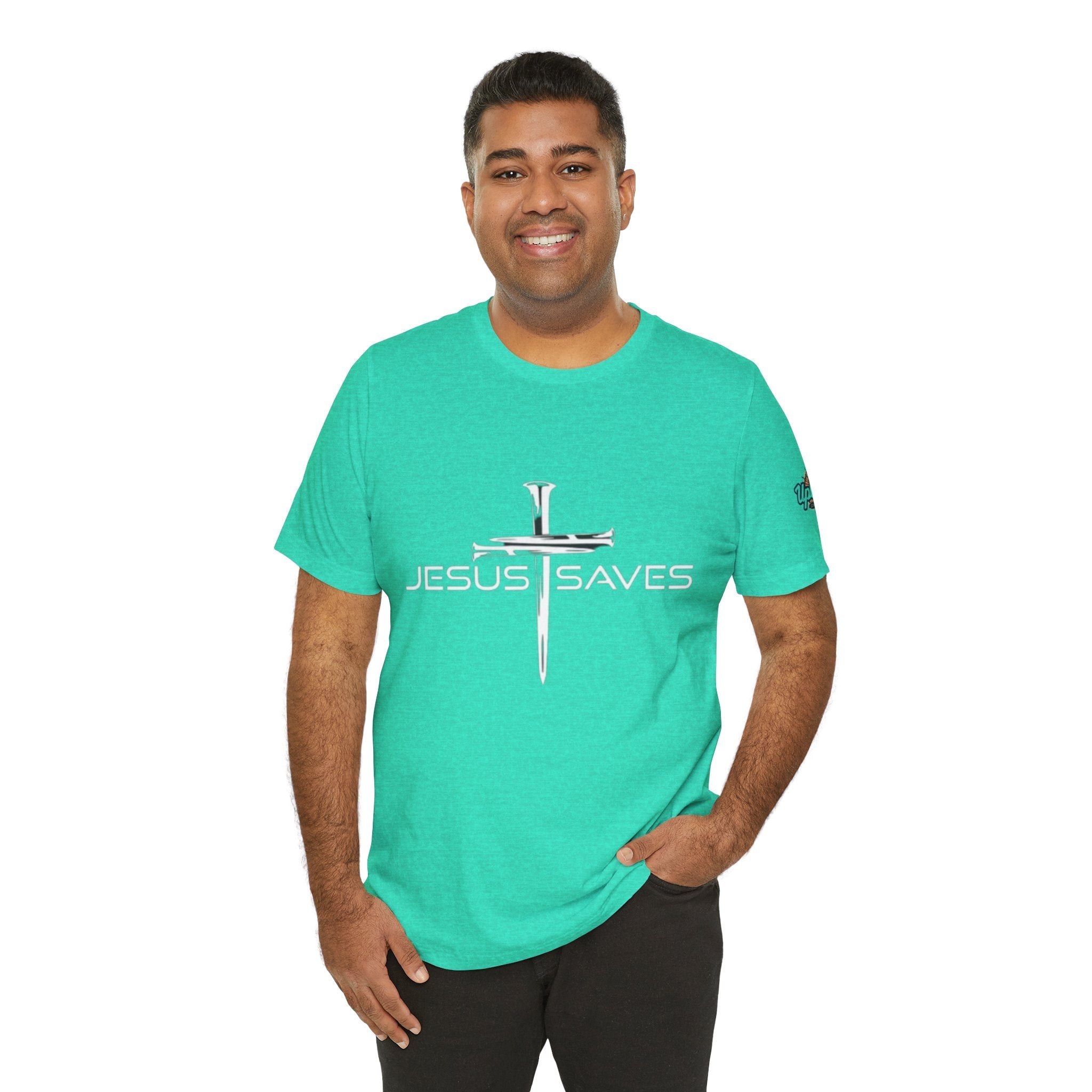 Copy of Jesus Saves T-shirt – 3 Nails Crucifix Cross Christian T-shirt for Redemption Faith & Bold Salvation Printify