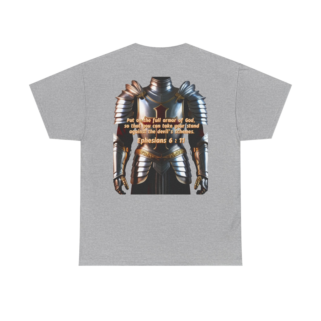 Religious Graphic Armor Of God Design - Unisex Heavy Cotton Tee Printify
