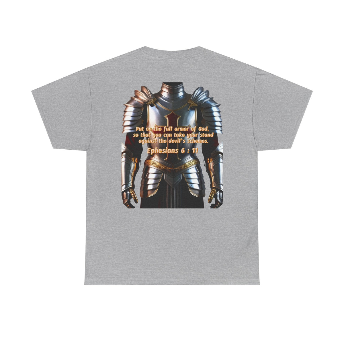 Religious Graphic Armor Of God Design - Unisex Heavy Cotton Tee Printify