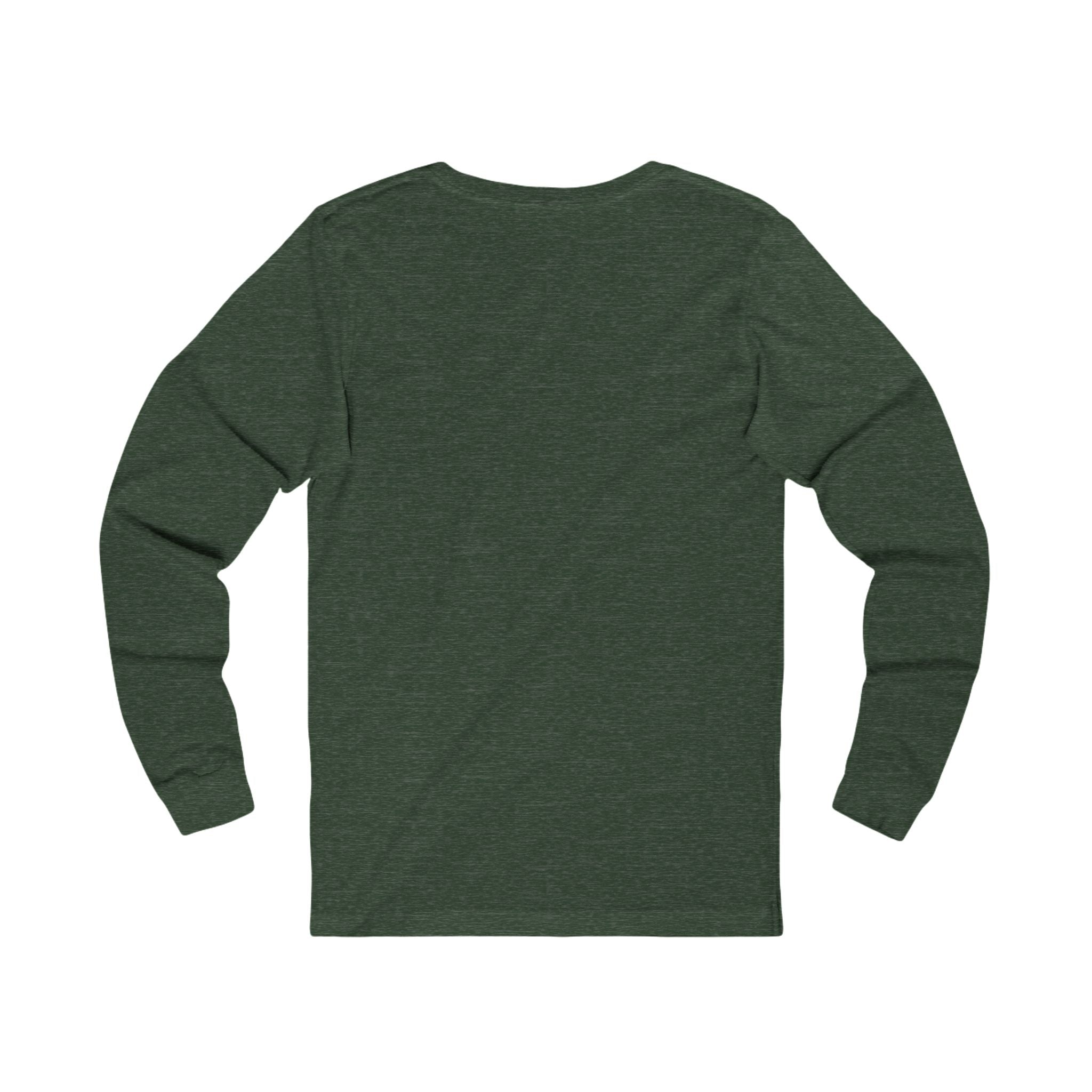 🎄 Jesus > Santa – Minimalist Christian Christmas Long Sleeve Shirt | Bold Faith Over Holiday Tee | Cross vs Santa Hat Design | Uplifted Gear Printify