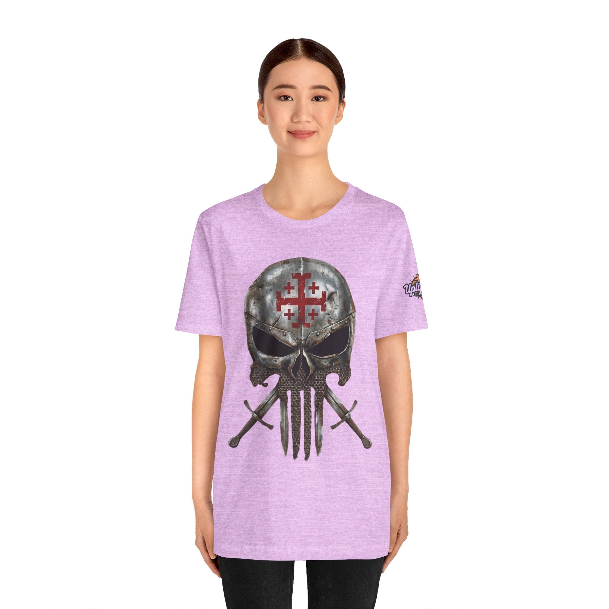 Crusader Knight Christian Skull T-shirt - Warrior Armor of God T-shirt Printify
