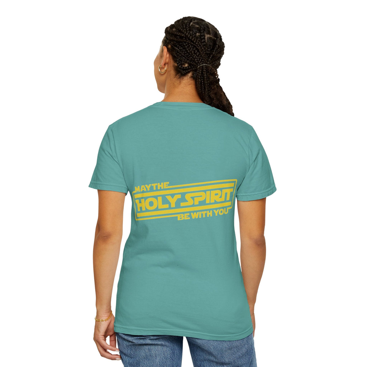 May the Holy Spirit Be With You T-shirt - Christian Star Wars Parody T-shirt Printify