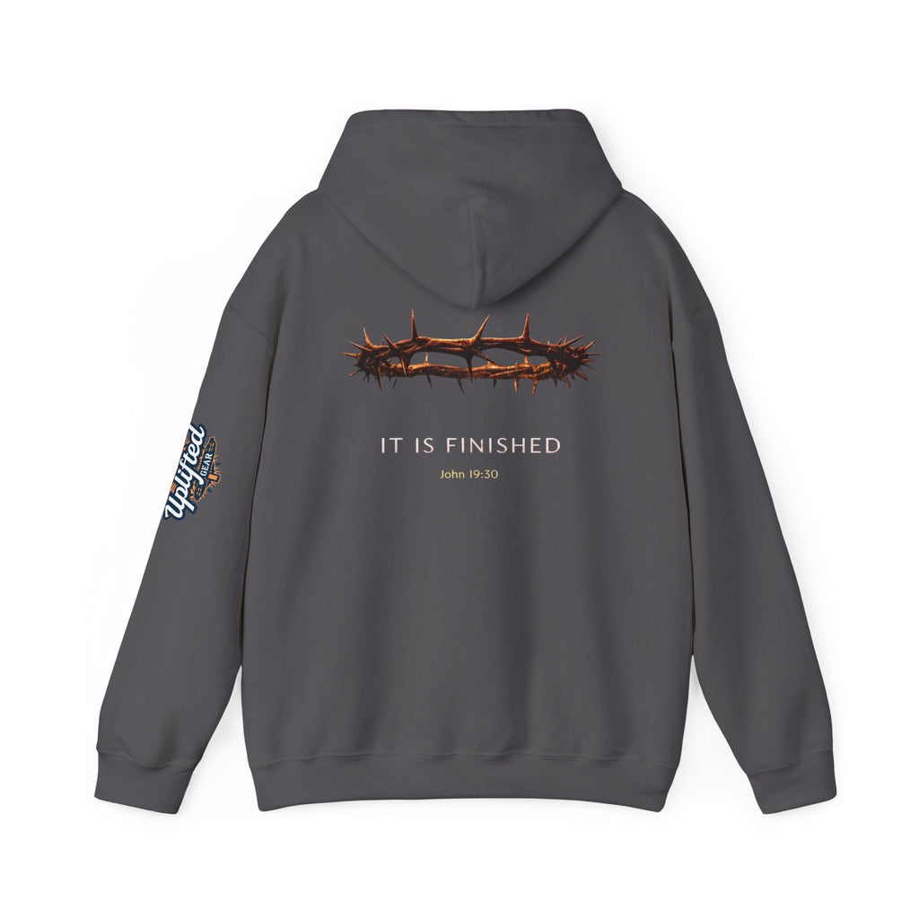 It Is Finished Crown of Thorns Hoodie — Christian John 19:30 Faith Hoodie Printify
