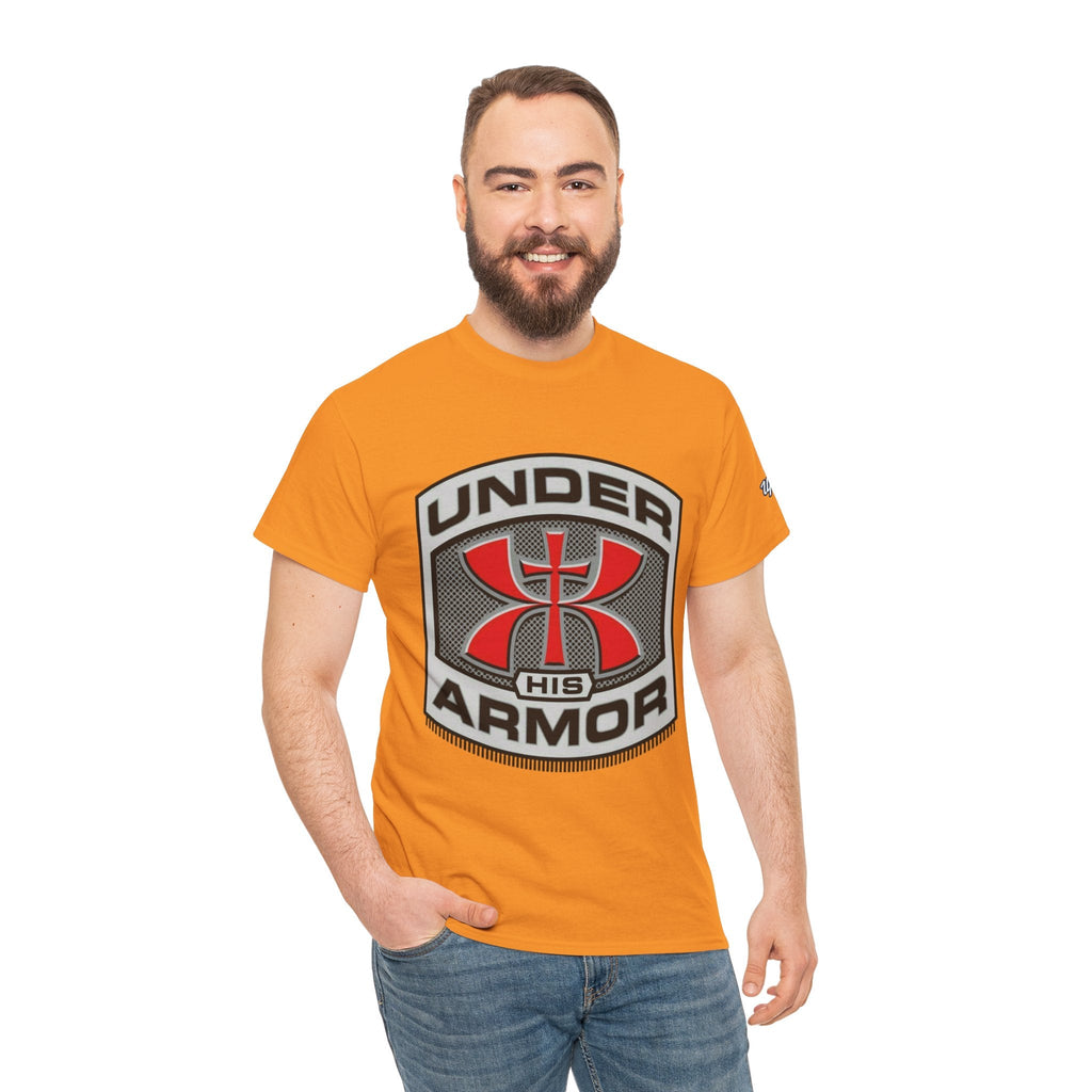 Under HIS Armor Christian T-Shirt — Faith-Inspired Under Armour Style Printify