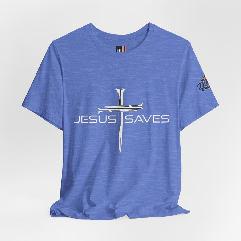 Copy of Jesus Saves T-shirt – 3 Nails Crucifix Cross Christian T-shirt for Redemption Faith & Bold Salvation Printify
