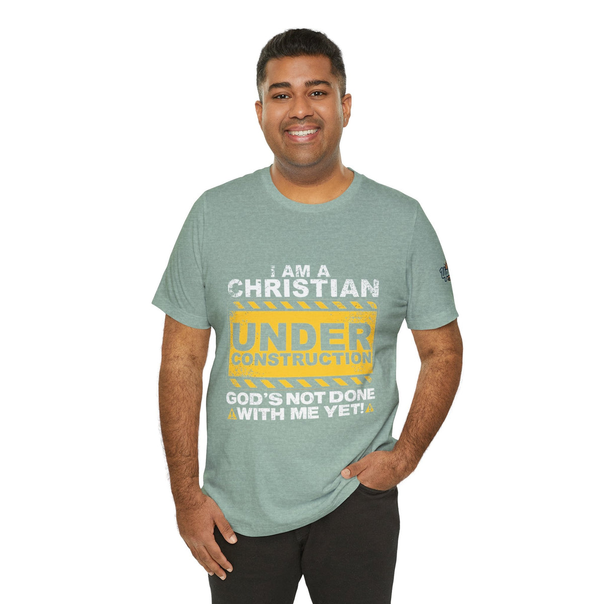 Christian Under Construction T-shirt | God Is Not Done With Me Yet T-shirt Printify
