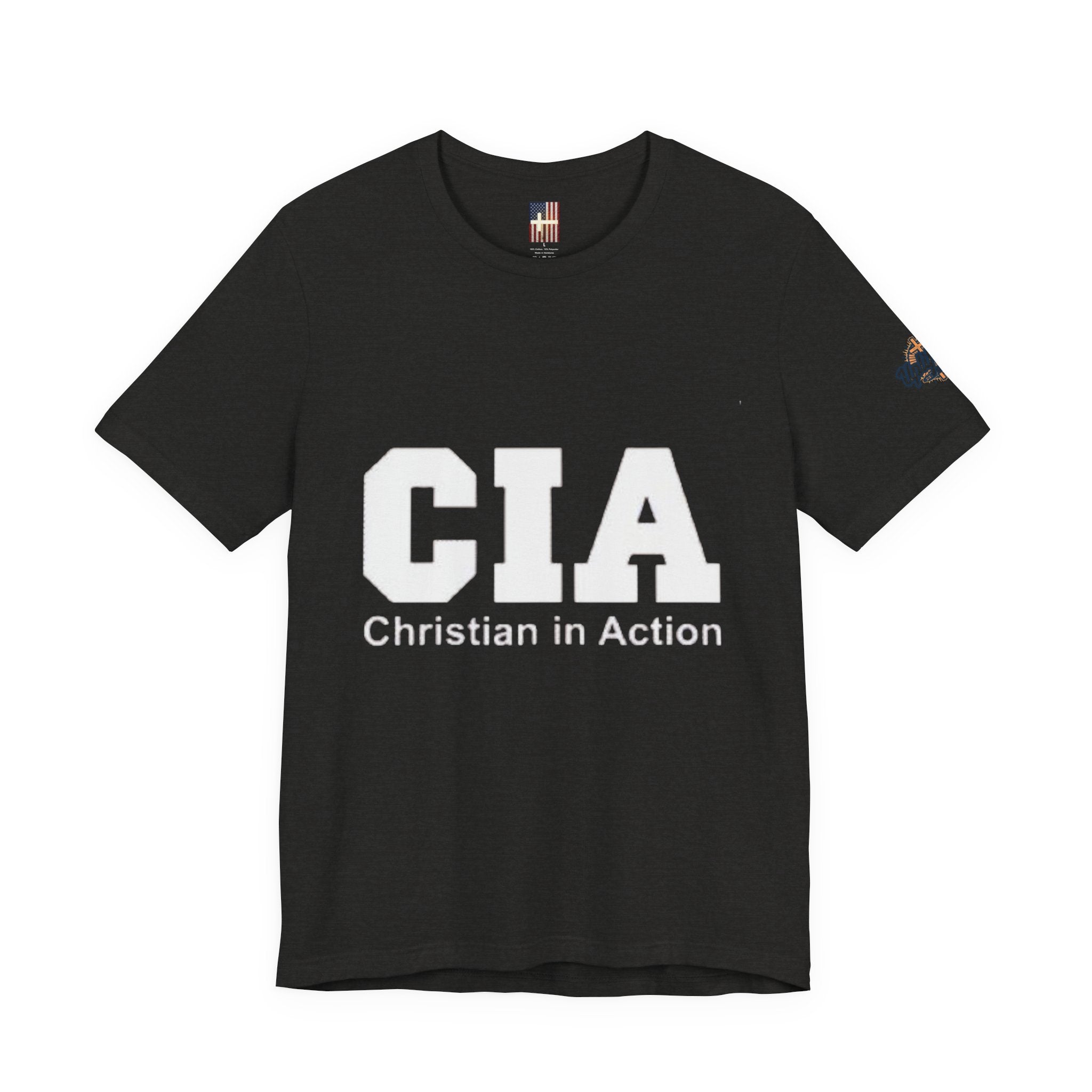 CIA Christian in Action T-shirt - Funny Faith Parody T-shirt - Mission Ready Apparel Printify
