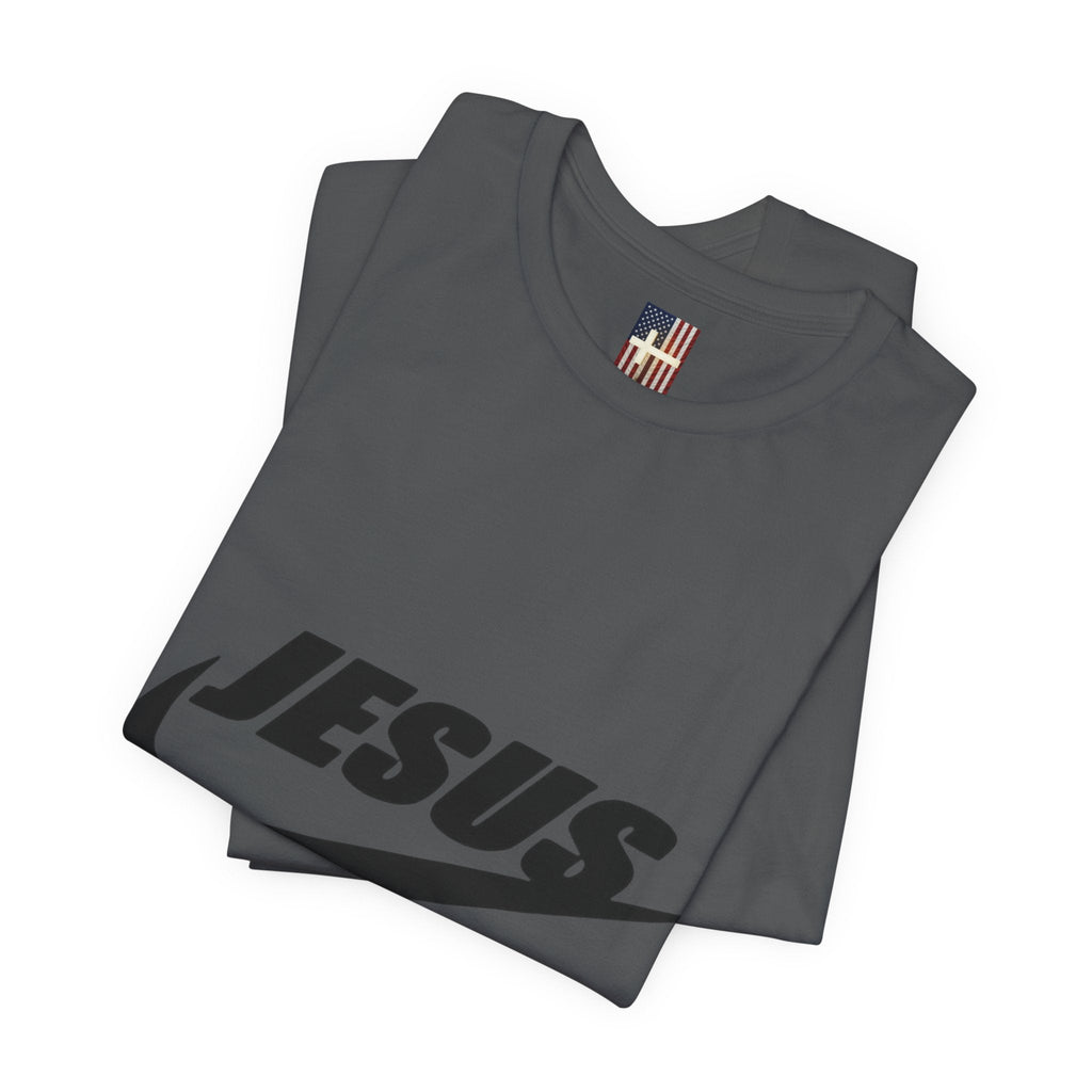 Jesus Did It T-shirt - Funny Christian Parody T-shirt - Faith & Victory Apparel Printify