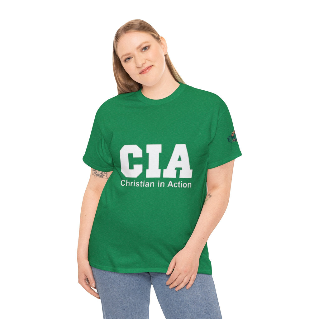 CIA Christian in Action T-shirt - Funny Faith Parody T-shirt - Mission Ready Apparel Printify