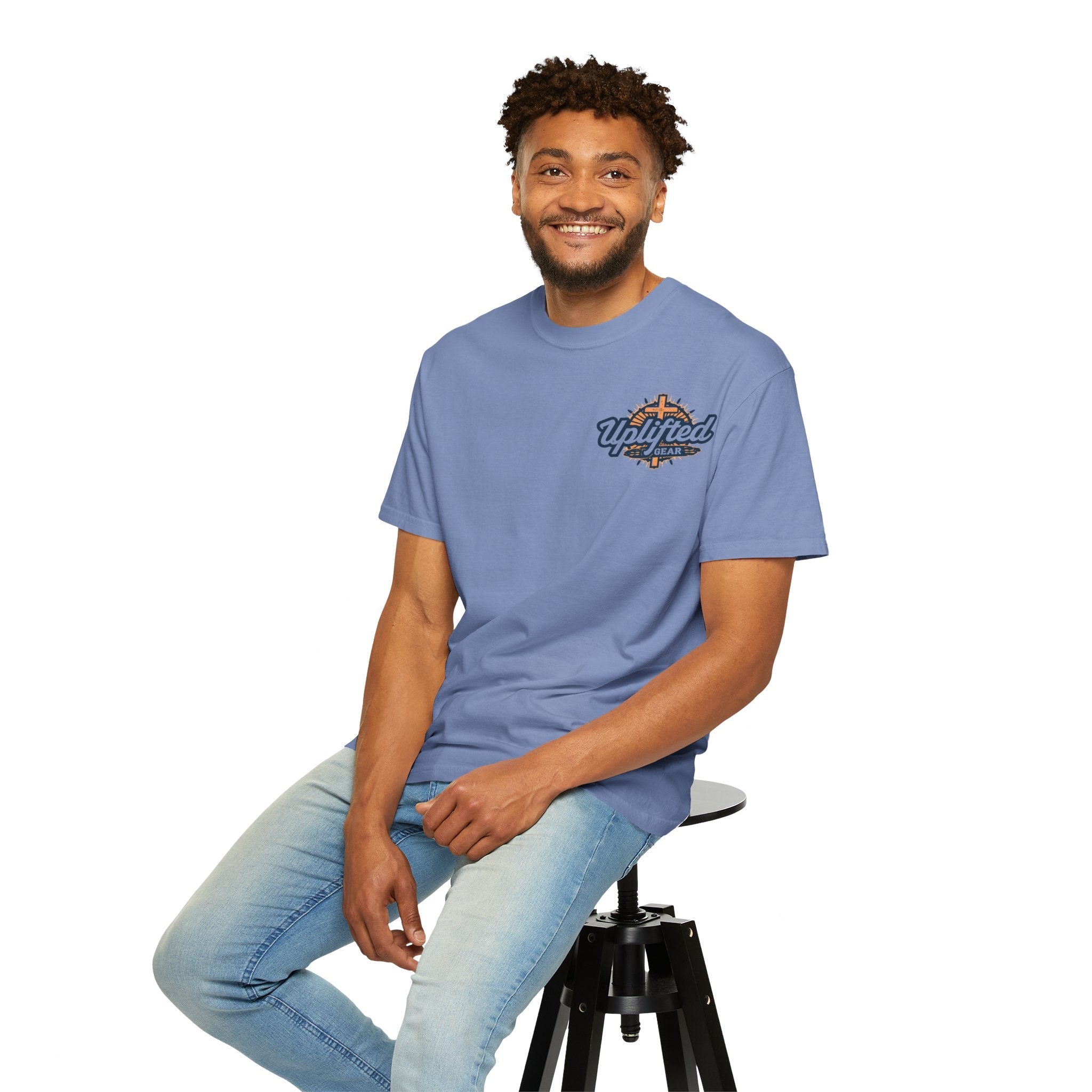 Trust in The Lord Proverbs 3:5-6 Biblical Design Unisex Garment-Dyed T-shirt Printify