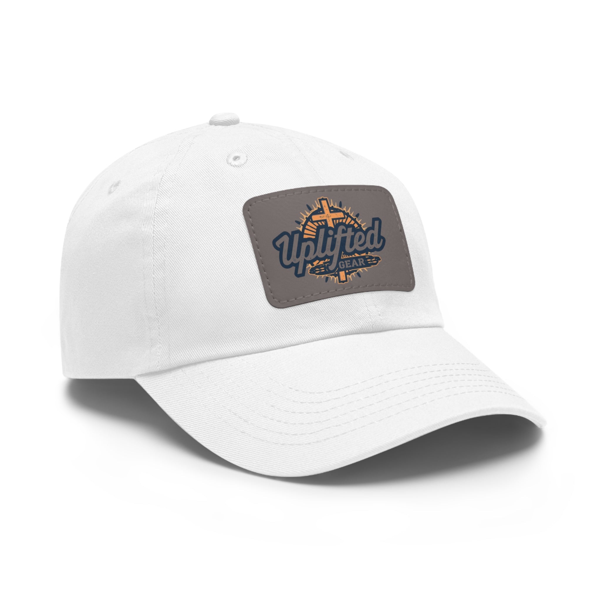 Uplifted Gear Dad Hat Christian Brand Rectangle Printify