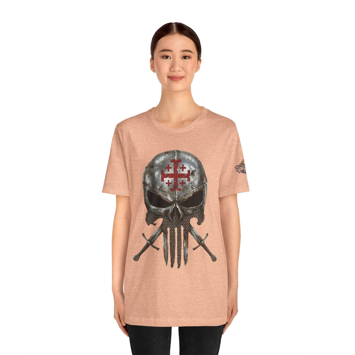 Crusader Knight Christian Skull T-shirt - Warrior Armor of God T-shirt Printify