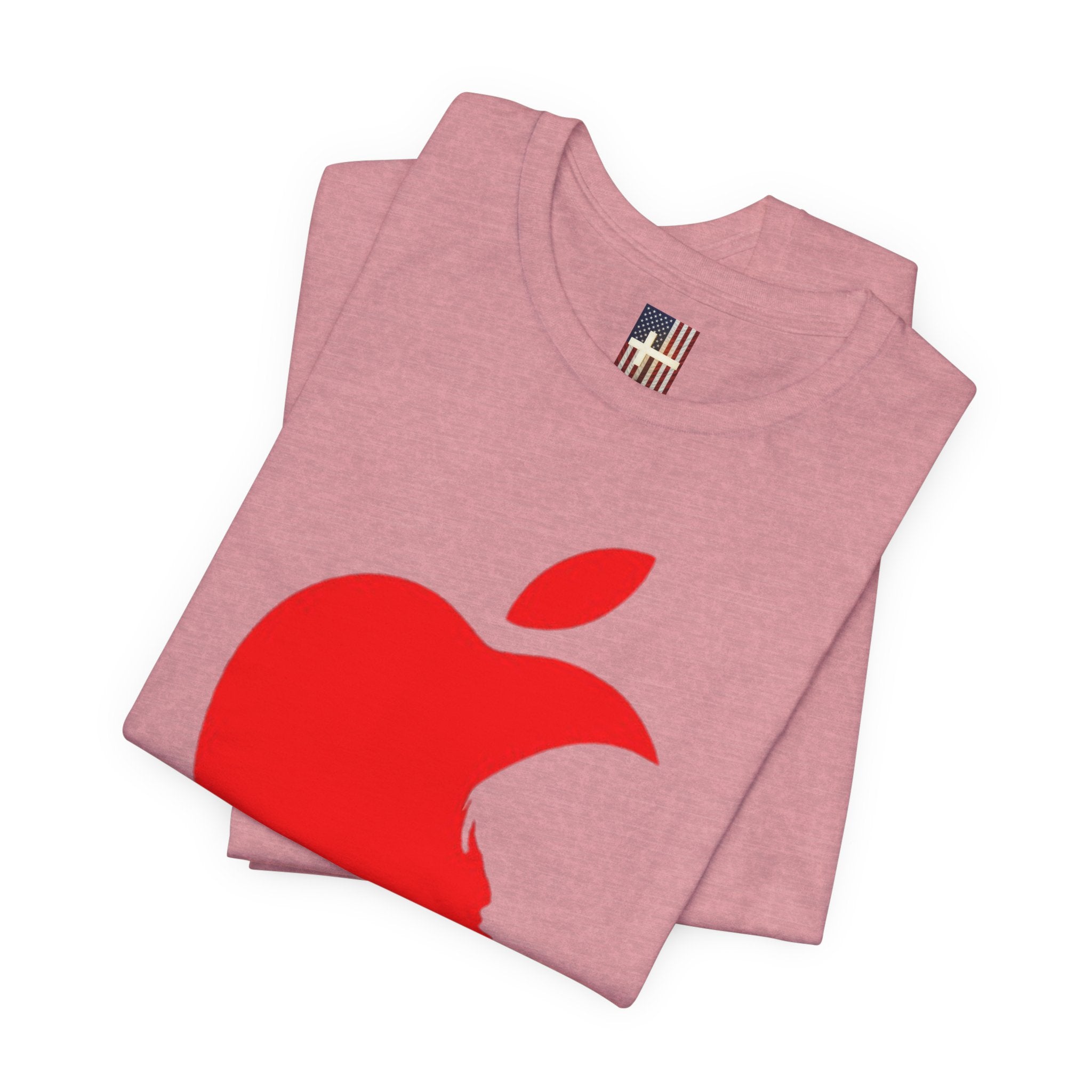 iPray Red Apple Christian T-Shirt — Faith Graphic Tee Printify