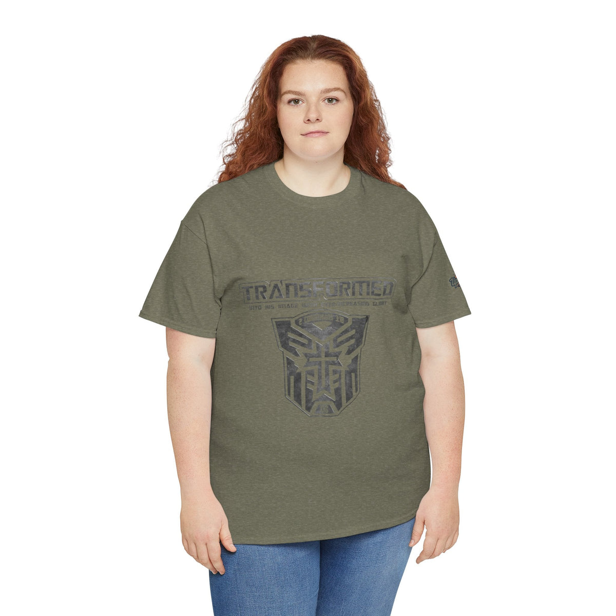 Transformer Logo Christian T-shirt | 2 Corinthians 3:18 Bible Verse T-shirt Printify