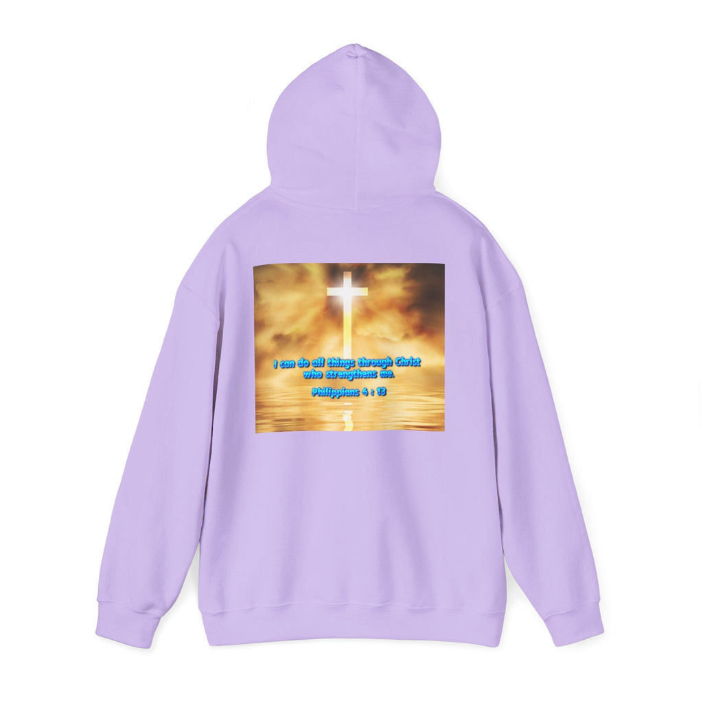 Bible Verse Unisex Heavy Blend™ Hooded Sweatshirt - Philippians 4 : 13 Printify