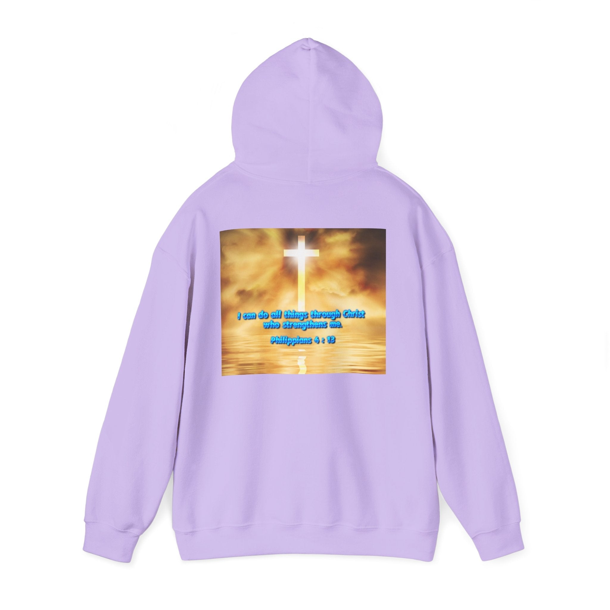 Bible Verse Unisex Heavy Blend™ Hooded Sweatshirt - Philippians 4 : 13 Printify