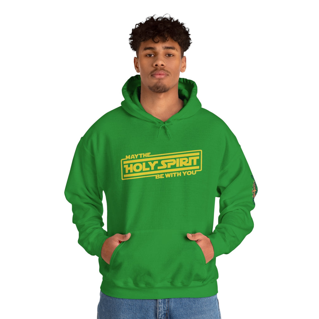 May the Holy Spirit Be With You Hoodie - Christian Star Wars Parody Hoodie Printify