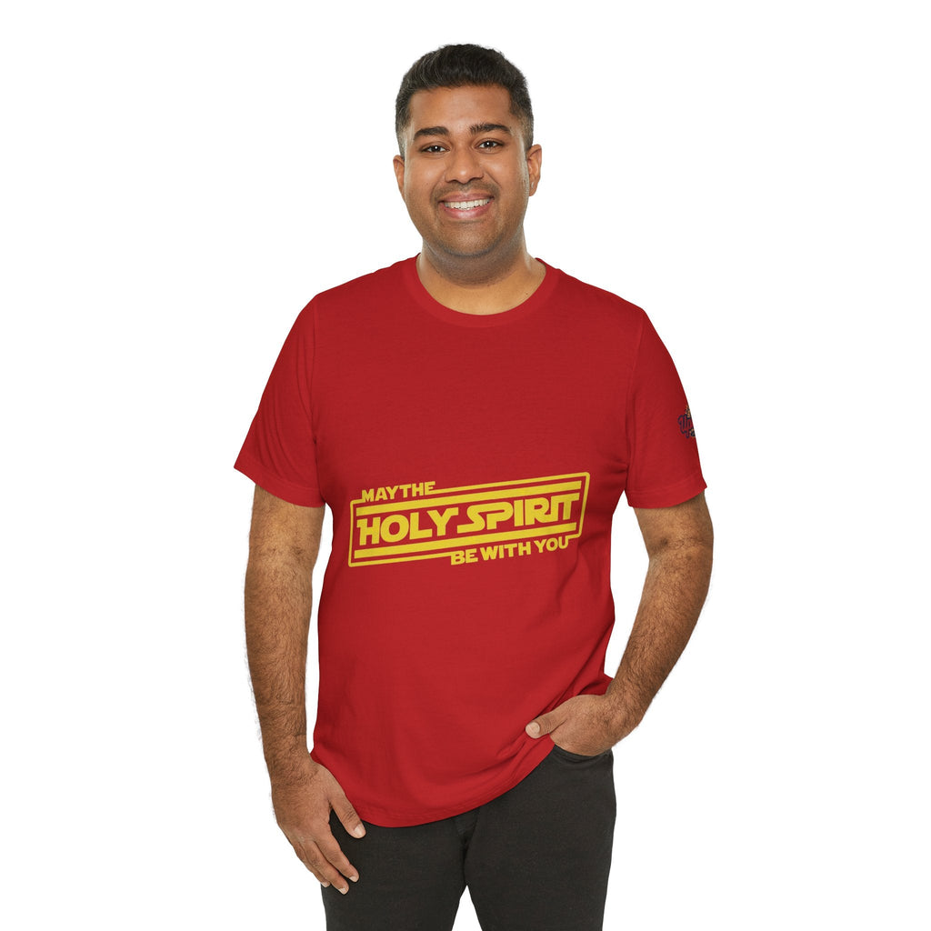 May the Holy Spirit Be With You T-shirt - Christian Star Wars Parody T-shirt Printify