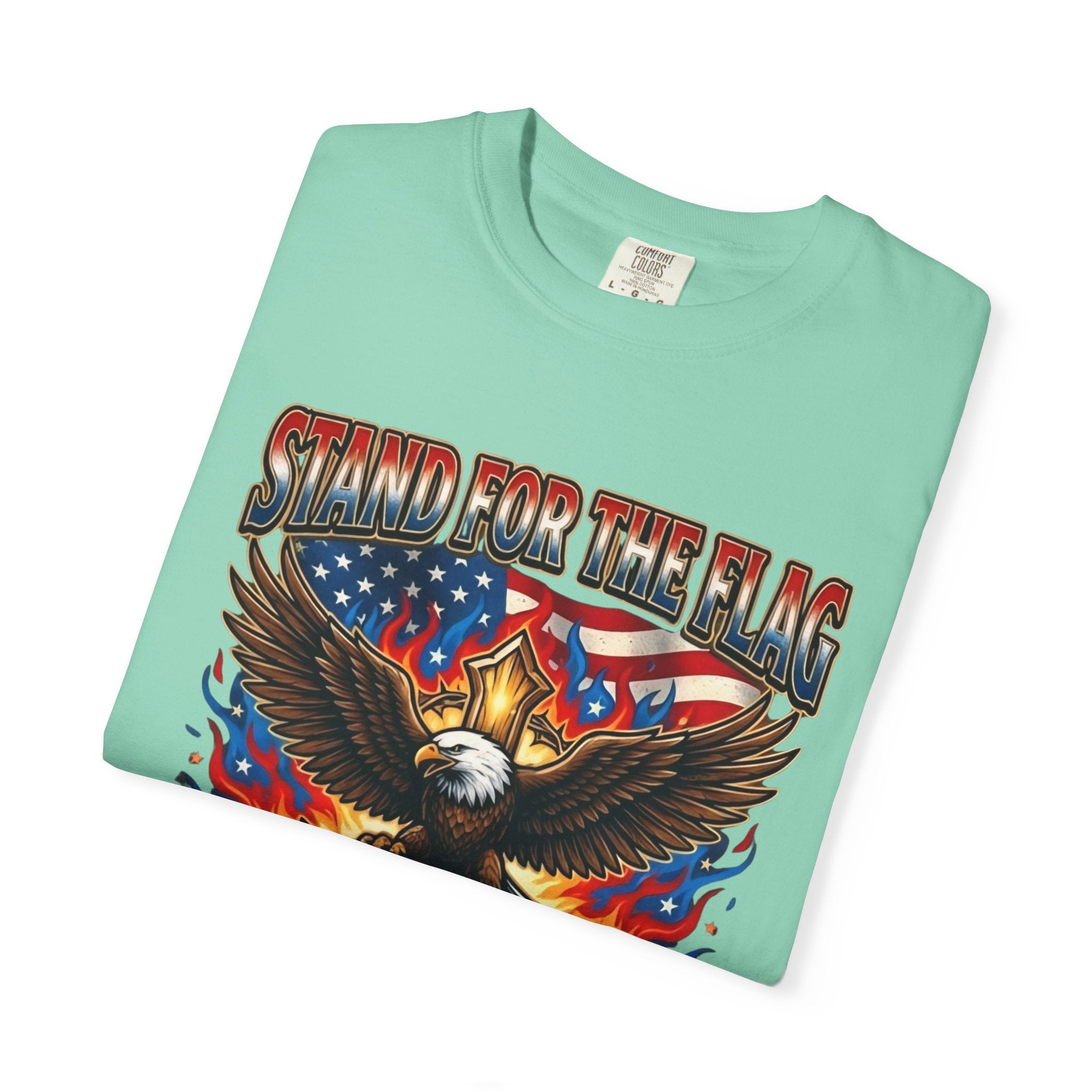 Stand for the Flag Kneel for the Cross T-shirt | Patriotic Eagle T-shirt Printify