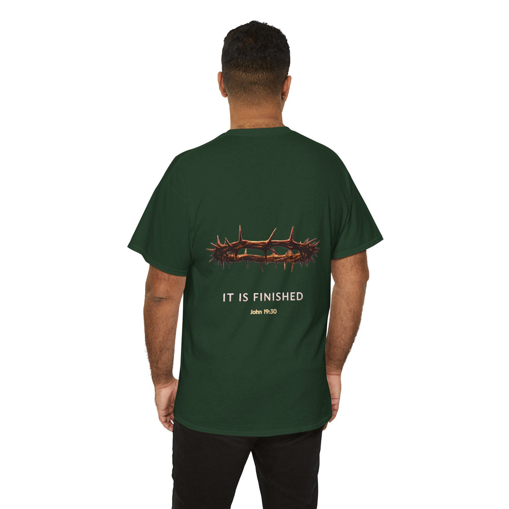 It Is Finished Crown of Thorns Tee — Christian John 19:30 Faith Shirt Printify