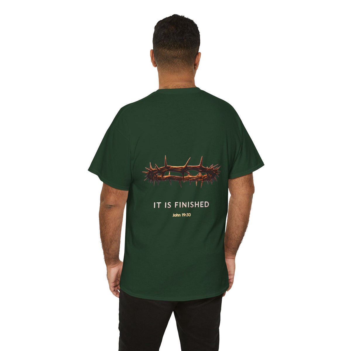 It Is Finished Crown of Thorns Tee — Christian John 19:30 Faith Shirt Printify