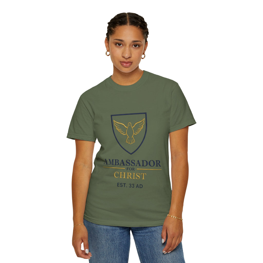 Ambassador for Christ T-Shirt – Established 33 AD Christian Tee for Bold Faith Printify