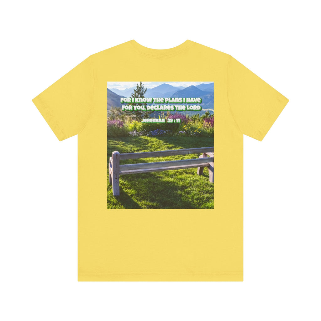 Bible Verse Unisex Tee - Jeremiah 29 : 11 Printify