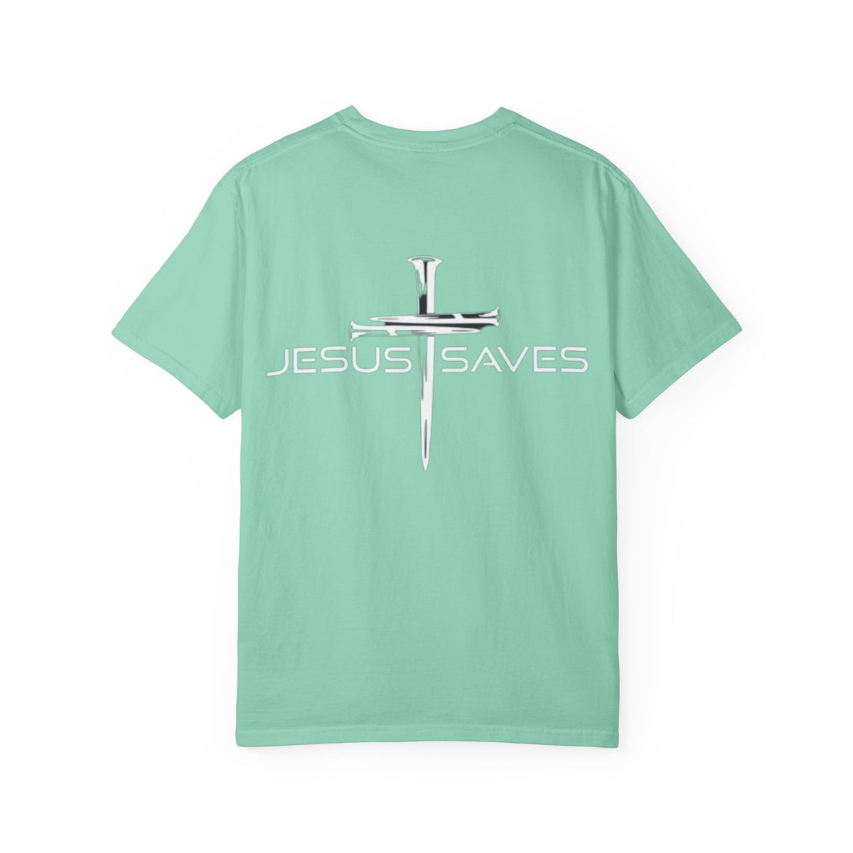 Jesus Saves T-shirt – 3 Nails Crucifix Cross Christian T-shirt for Redemption Faith & Bold Salvation