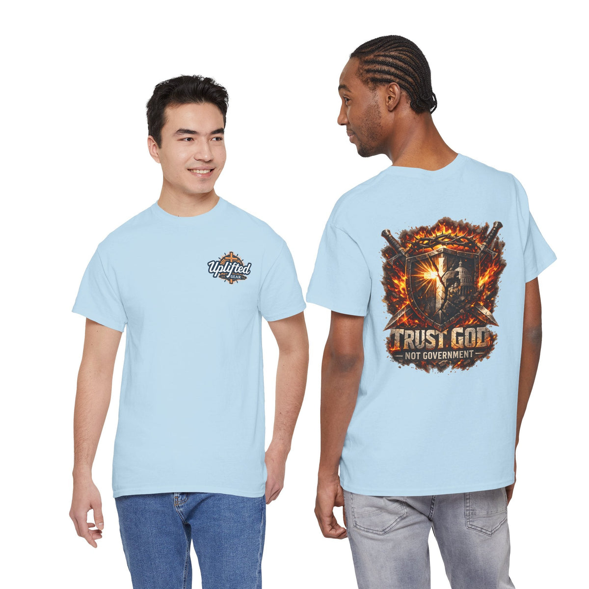 Faith & Freedom Tee — "Trust God Not Government" Patriotic Christian T-Shirt Printify
