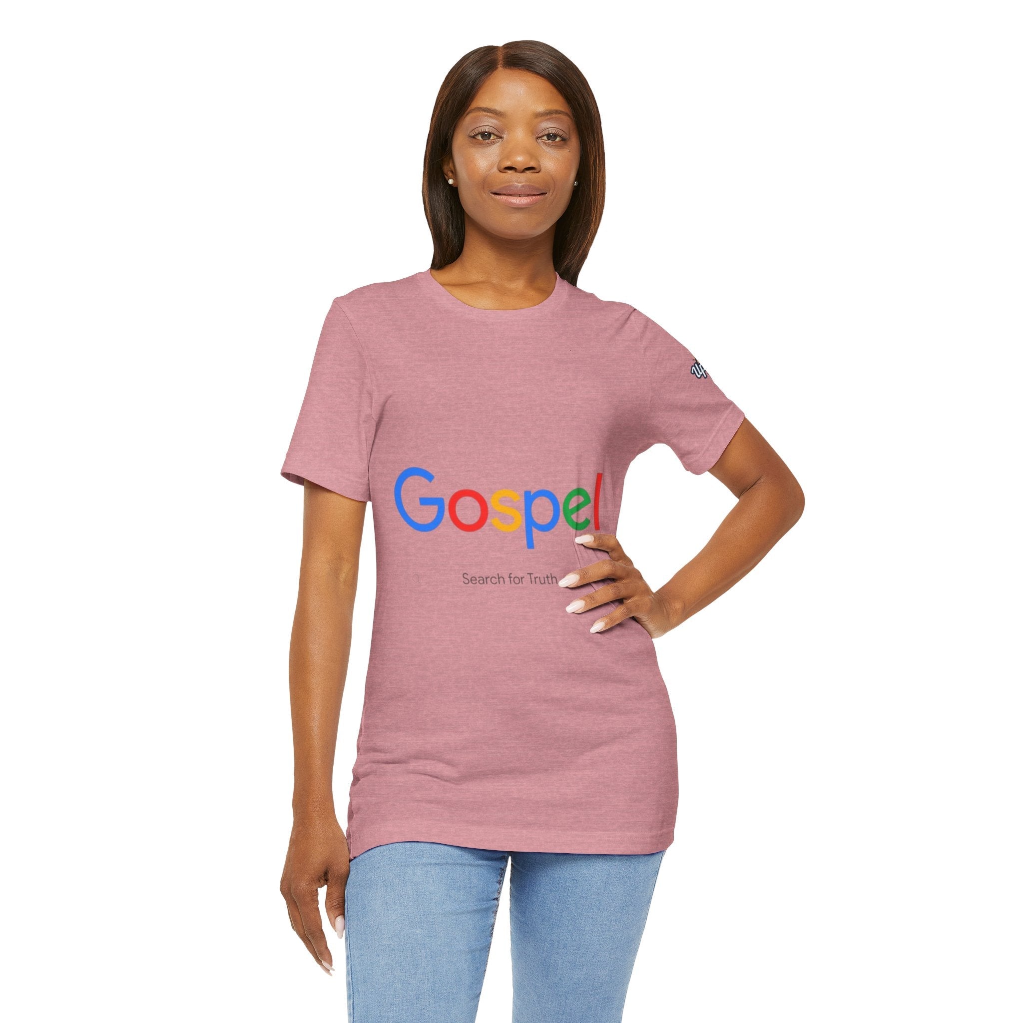 Gospel Graphic Tee — "Gospel" Colorful Logo Christian T-Shirt Printify