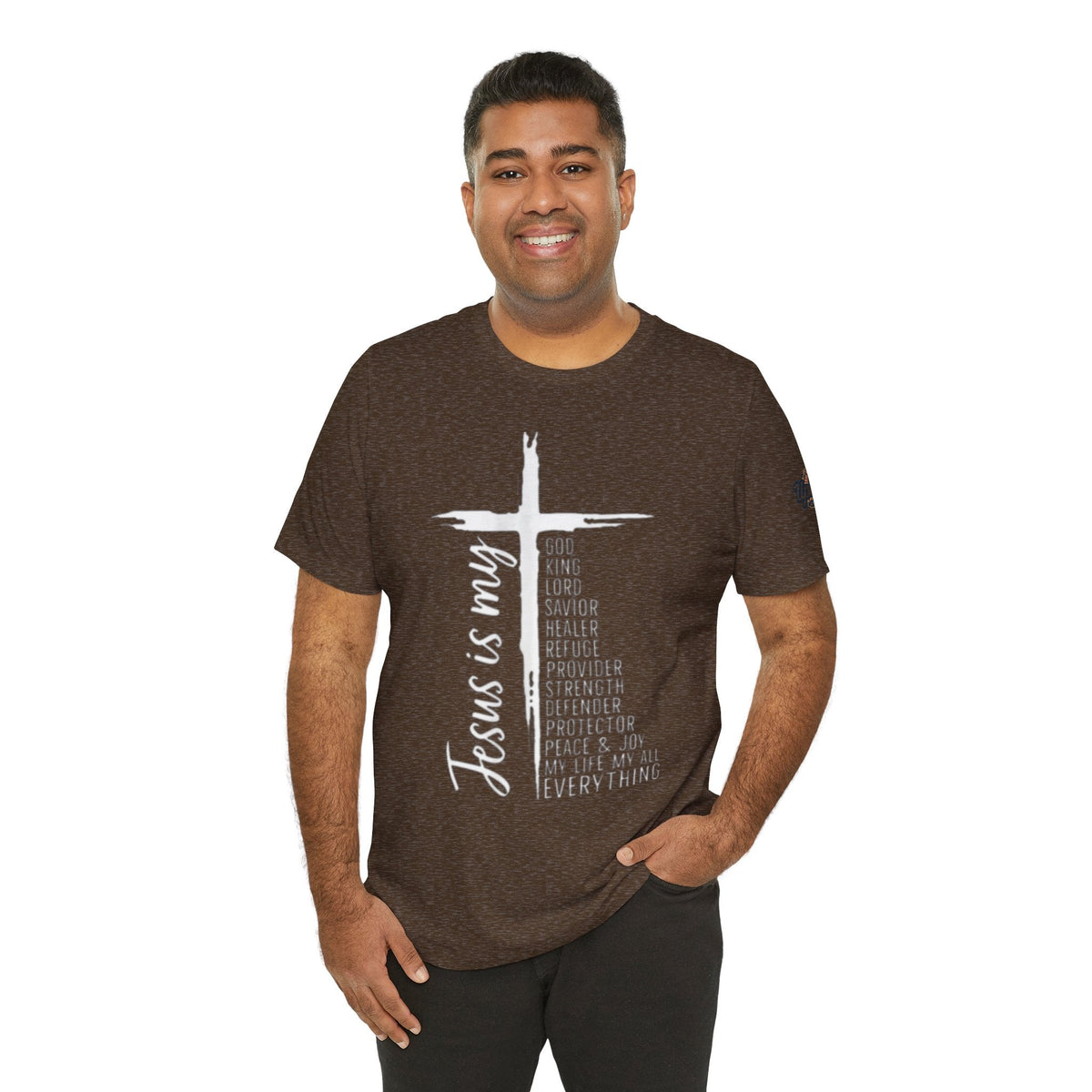 Jesus Is My Everything T-shirt – Cross List God King Lord Savior Christian T-shirt for Total Surrender Faith Printify