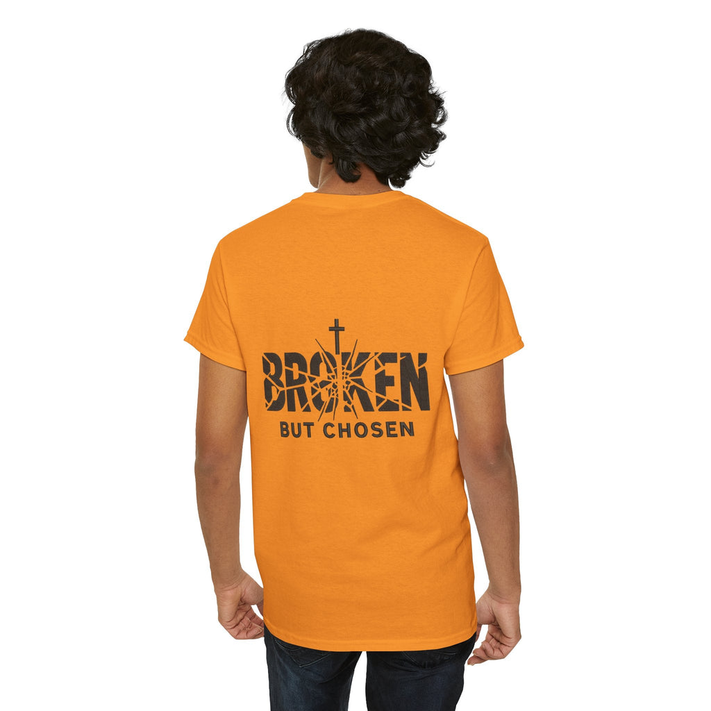 Broken But Chosen T-Shirt — Inspirational Faith Graphic Tee Printify