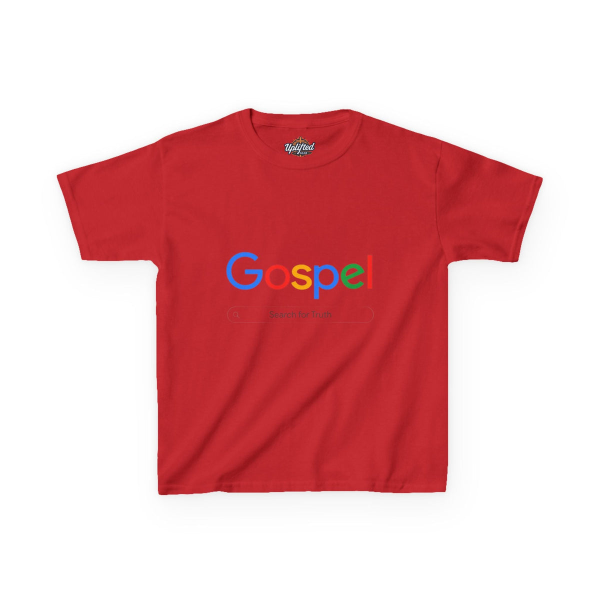 Kids Tee — "Gospel" Colorful Search-Style Logo Printify