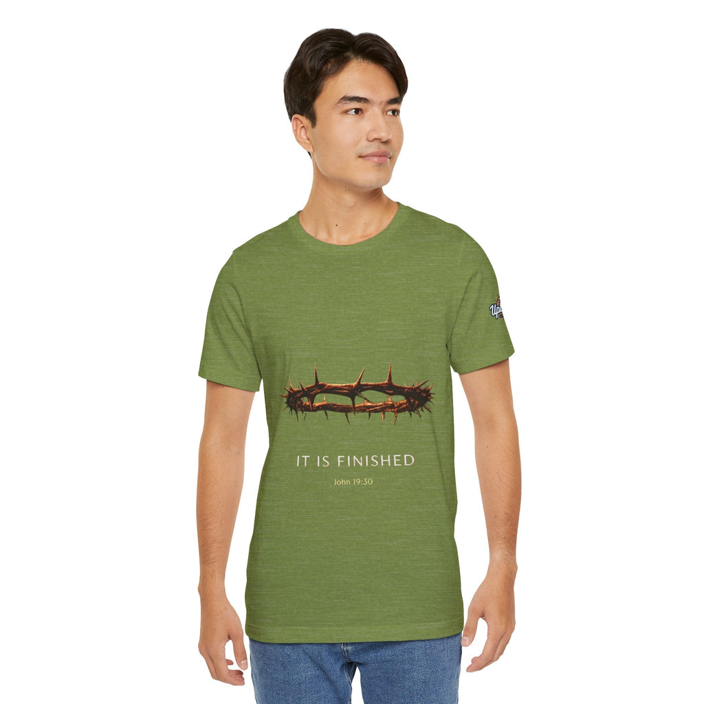 It Is Finished Crown of Thorns Tee — Christian John 19:30 Faith Shirt Printify