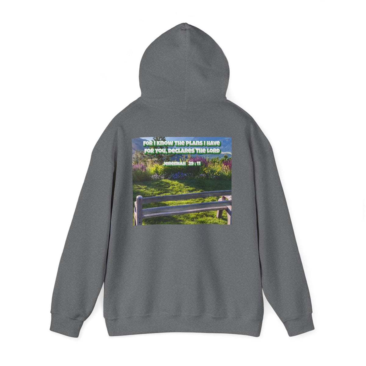 Bible Verse Unisex Heavy Blend™ Hooded Sweatshirt - Jeremiah 29 : 11 Printify