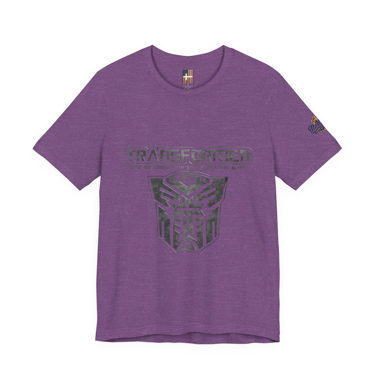 Transformer Logo Christian T-shirt | 2 Corinthians 3:18 Bible Verse T-shirt Printify