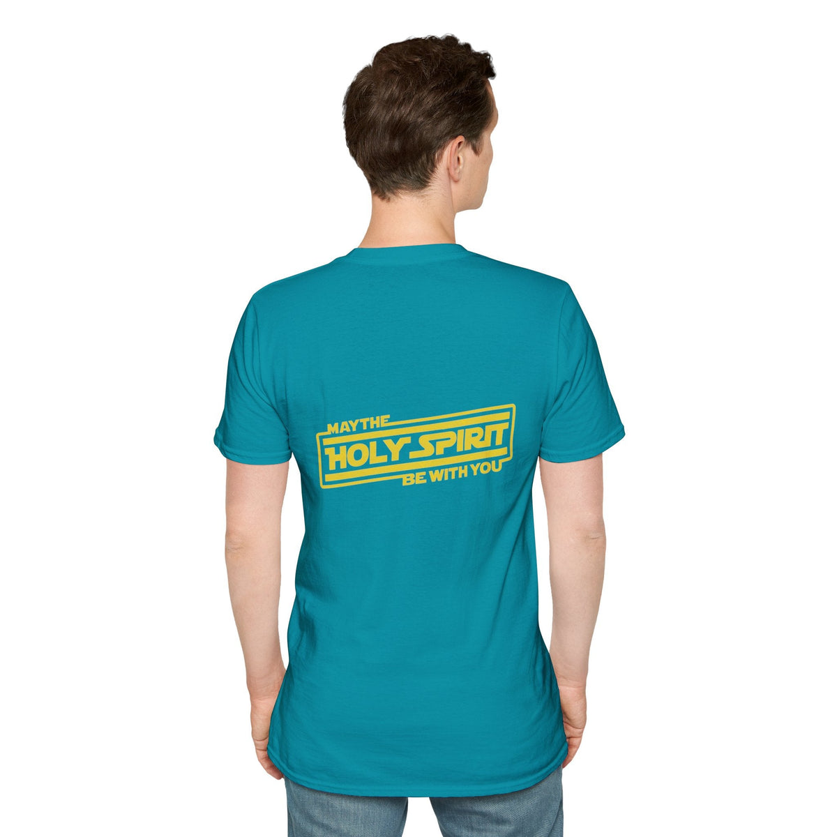 May the Holy Spirit Be With You T-shirt - Christian Star Wars Parody T-shirt Printify