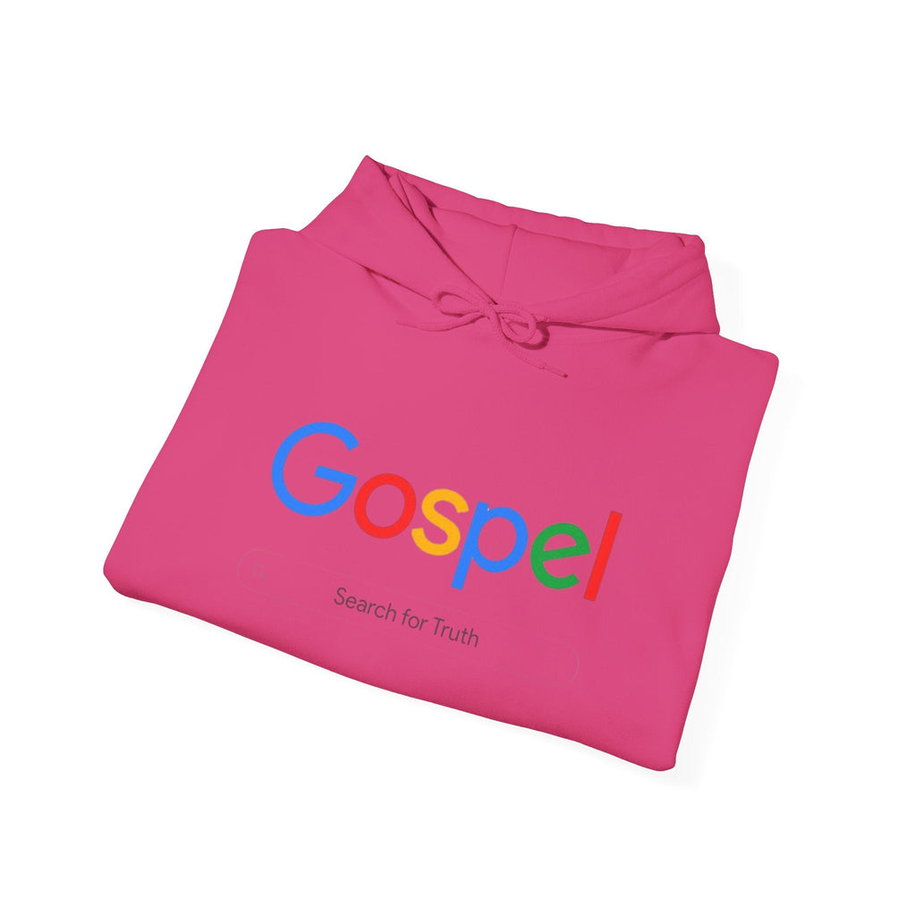 Gospel Hoodie — "Search for Truth" Christian Faith Pullover Printify