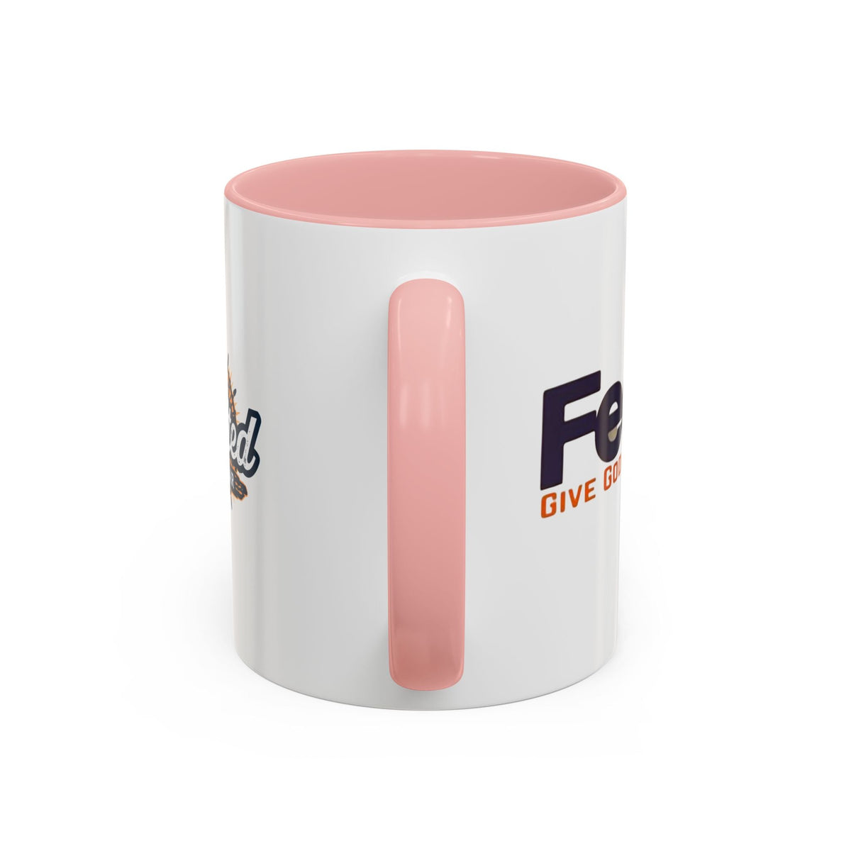 Funny Christian Coffee Mug — “Give God Control, HE Delivers” Accent Mug (11/15oz) Printify