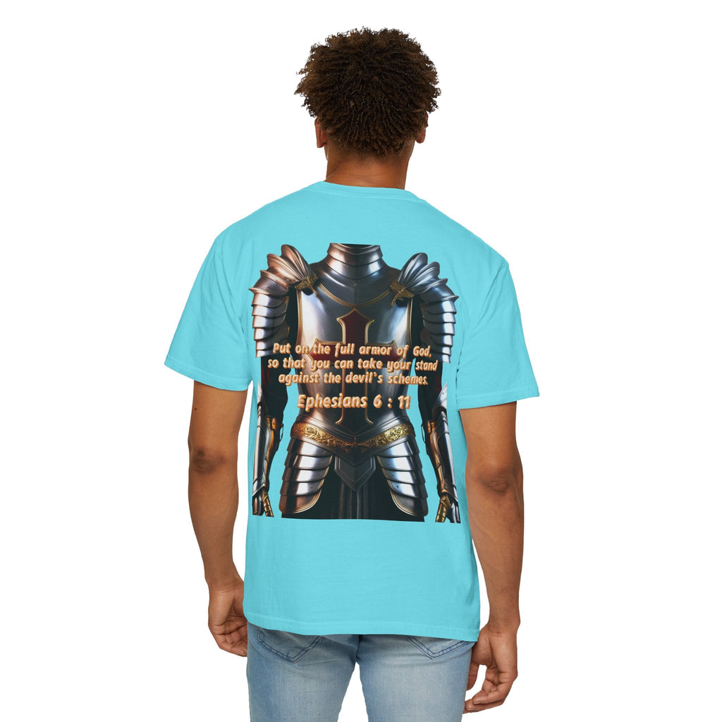 Religious Graphic Armor Of God Design - Unisex Garment-Dyed T-shirt Printify