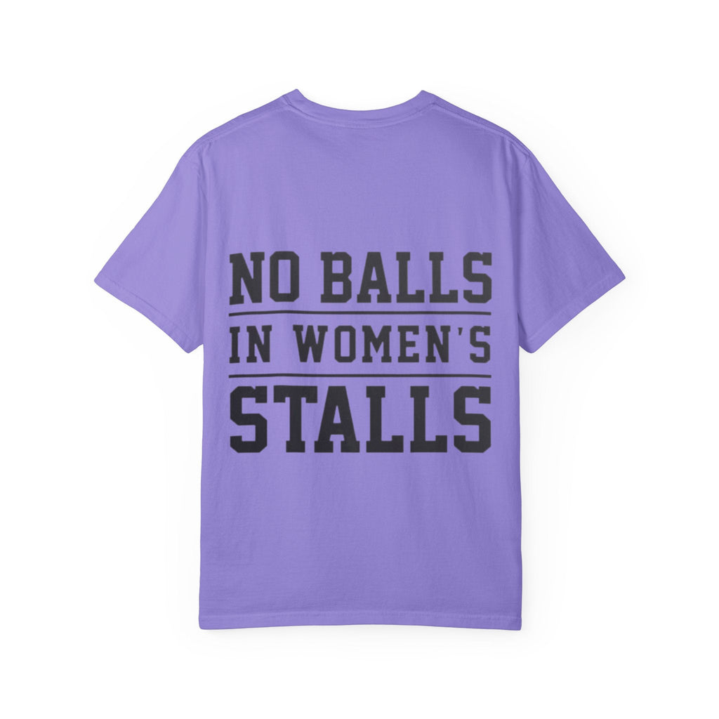 No Balls in Women’s Stalls Graphic Tee — Uplifted Sports Vibe T-Shirt Printify
