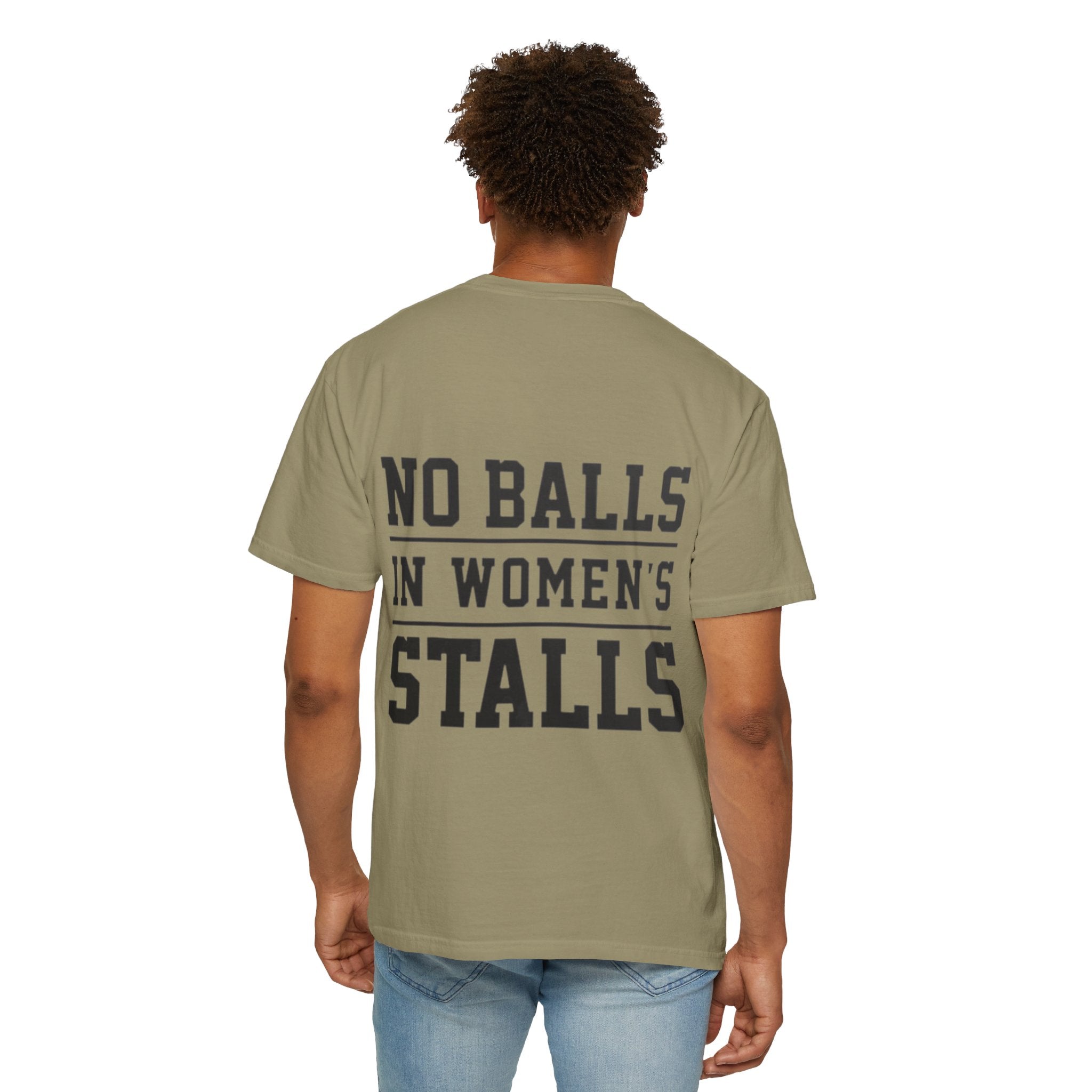 No Balls in Women’s Stalls Graphic Tee — Uplifted Sports Vibe T-Shirt Printify