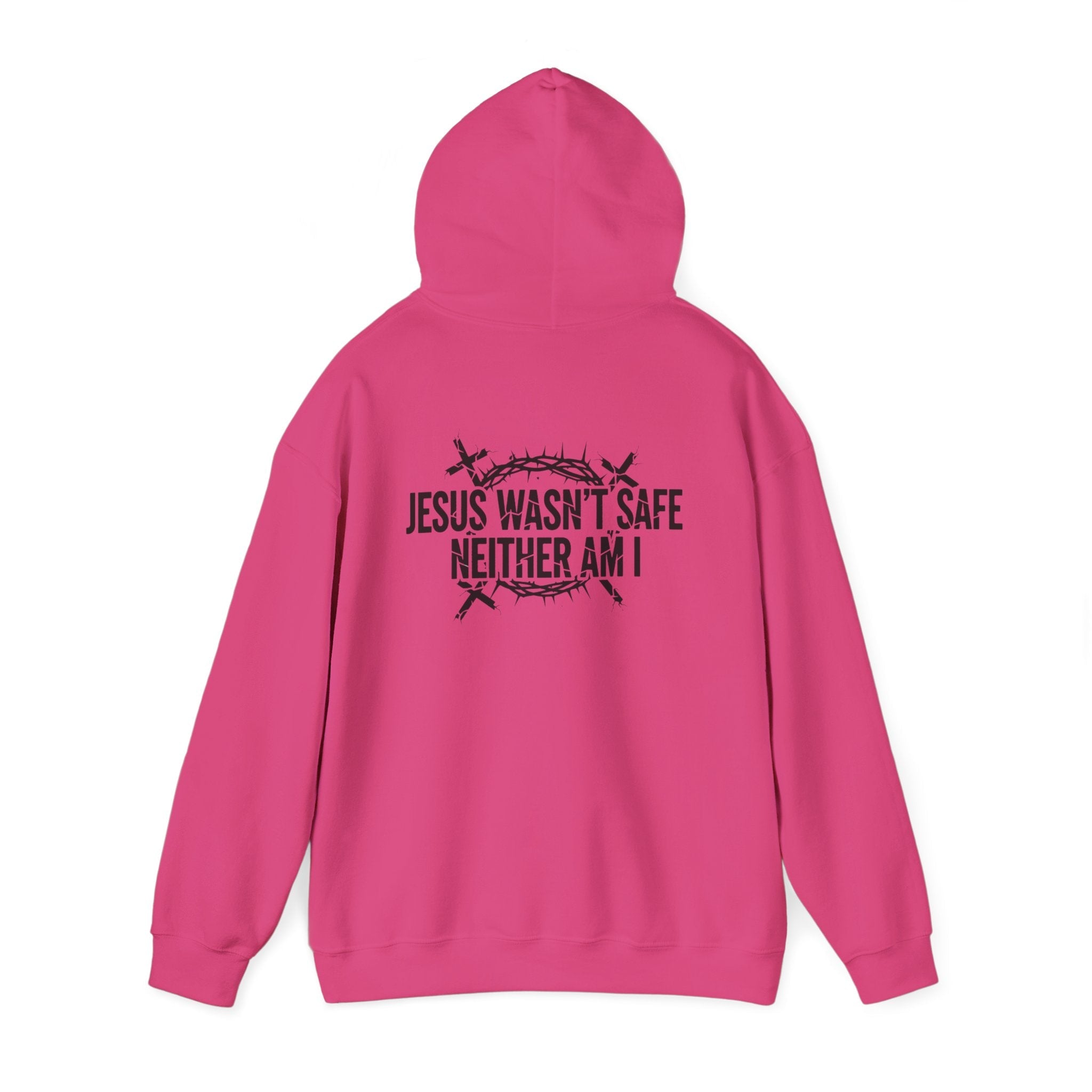 ⚡ Jesus Wasn’t Safe – Neither Am I | Bold Christian Hoodie | Storm-Walking Faith Tee | Minimalist Black & White Design | Uplifted Gear Printify