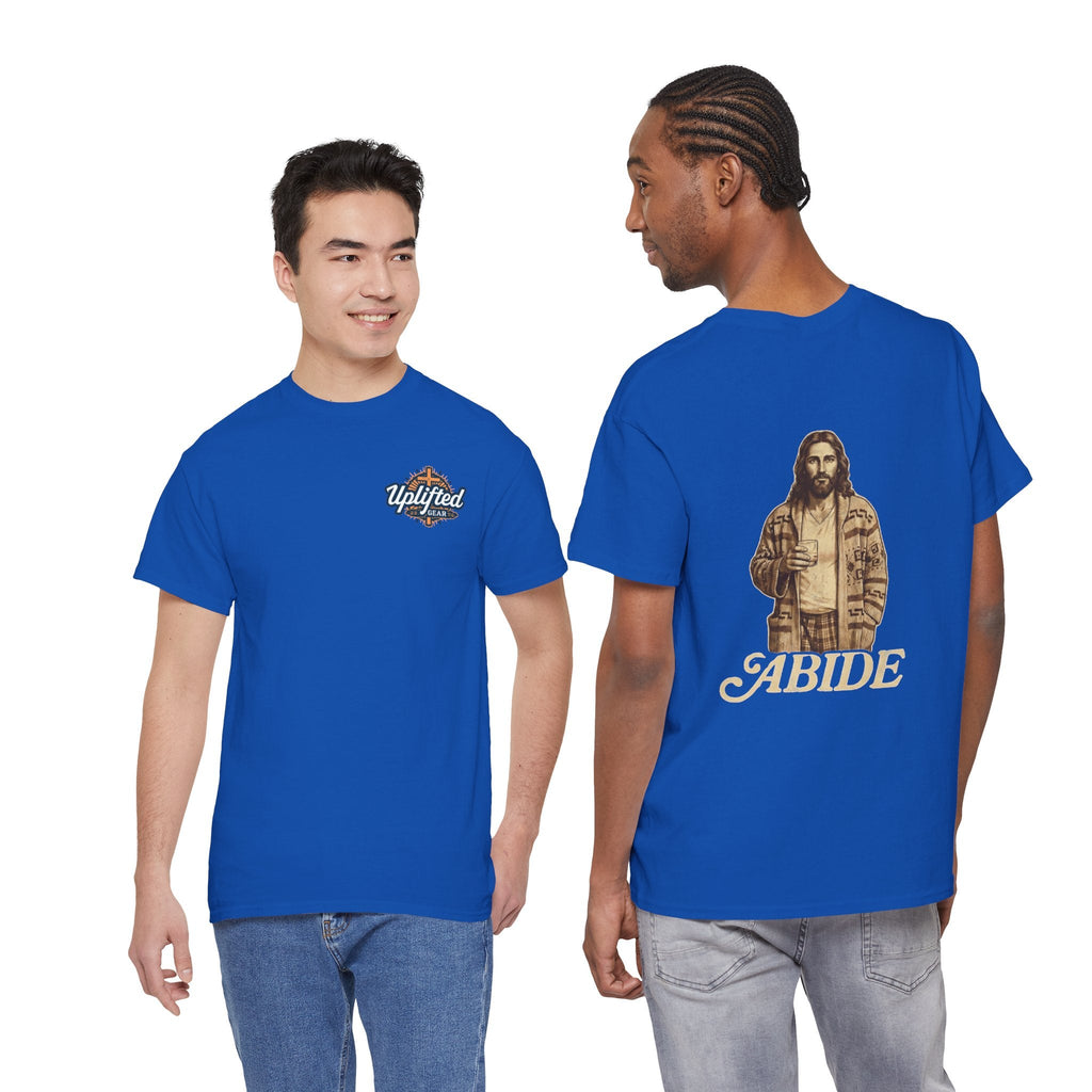 Abide Vintage Jesus Tee — "The Dude" Graphic Christian T-Shirt Printify