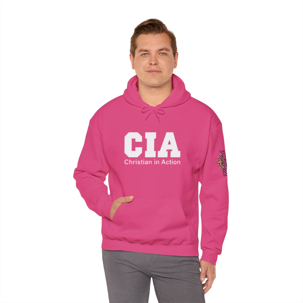 CIA Christian in Action Hoodie - Funny Faith Parody Hoodie - Mission Ready Apparel Printify